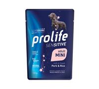 Prolife Dog Sterilised Adult Sensitive Mini Maiale e Riso - Bustina Da 100 Gr - CONFEZIONE RISPARMIO