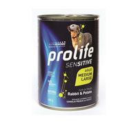 Prolife Sensitive Umido Cane Medium/Large 400 gr Coniglio e patate M/L - confezione da 6 pezzi - Cibo umido per cani - 1° ORDINE? scegli lo sconto BZR5 / BZR20 + 200 punti fedeltà
