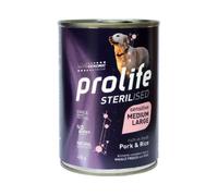 Prolife Dog Sterilised Sensitive Adult Medium Large Maiale e Riso - Lattina Da 400 Gr - CONFEZIONE RISPARMIO