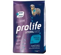 Prolife Sterilised Sensitive Medium/Large Adult Merluzzo e Riso - 2,5 kg - Croccantini per cani - 1° ORDINE? scegli lo sconto BZR5 / BZR20 + 200 punti fedeltà