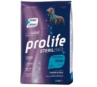 Prolife Sterilised Sensitive Mini Adult Merluzzo e Riso - 600 gr - Croccantini per cani - 1° ORDINE? scegli lo sconto BZR5 / BZR20 + 200 punti fedeltà