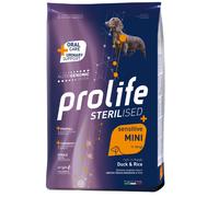 Prolife Sterilised Sensitive Mini Adult Monoproteico Anatra e Riso 600 gr - Crocchette monoproteiche cane - 1° ORDINE? scegli lo sconto BZR5 / BZR20 + 200 punti fedeltà