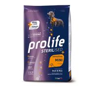 Prolife Sterilised Sensitive Mini Adult Monoproteico Anatra e Riso - 2 kg - 1° ORDINE? scegli lo sconto BZR5 / BZR20 + 200 punti fedeltà