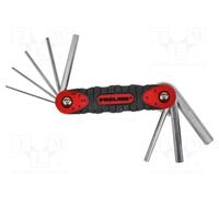 48368 Set chiavi esagonali 1,5mm,2mm,2,5mm,3mm,4mm,5mm,6mm,8mm PROLINE