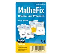 ProLog MatheFix® Giochi educativi - 7 giochi di carte educativi per scuola elementare & seco I - Comprensione giocosa matematica dallo spazio numerico alle frazioni - Materiale promozionale e