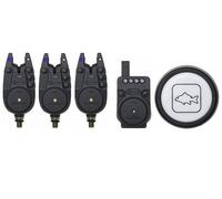 Prologic C-Series Pro Allarme Set 3 + 1 + 1 All Blue - Set di segnalatori di morso per pesca alla carpa, set da pesca