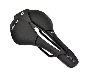 Prologo M5 Space T2.0 - Sella per bici fuoristrada nera per donne in cerca di comfort e distribuzione del peso, in microfibra CPC, 250 x 147 mm, OEM
