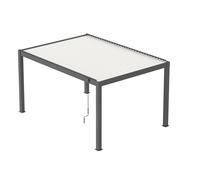 PROLOISIRS PERGOLA BIOCLIMATICA MIRA 3X4MT AUTOPORTANTE MANUALE GRIGIO E BIANCO