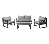 PROLOISIRS SET SALOTTO MOJITO II 4 PEZZI GRAFITE E GRIGIO, ARREDO, SEDIE DA EST