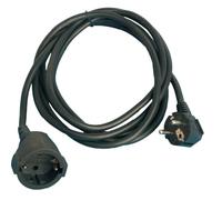 Prolunga 2 m 3 x 1,5 mm nero
