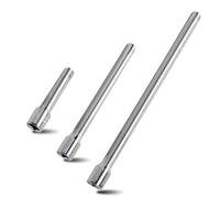 Prolunga 3/8, 3 pezzi per chiave a bussola in acciaio al cromo vanadio, estensione a cricchetto, 75 mm, 150 mm, 250 mm, set di prolunga per avvitatore a percussione, cricchetto