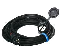 Prolunga 3 fili 2,5 mm² con spina schuko cavo in gomma H07RN-F 3x2,5 mm