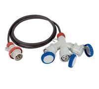 Prolunga 3 Metri Spina 3P+N+T 3 Prese 2P+T 16A Ip67 (Fanton Cod. 73136)
