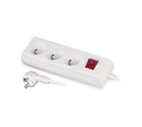 Prolunga 3 prese con messa a terra, interruttore 10A W-97489