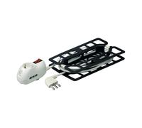 Prolunga 5m BTRE Con Interruttore 3 Prese 10/16A Schuko BTicino 3635DB Bianca