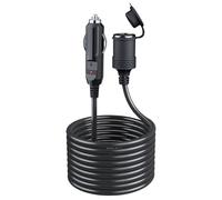 Prolunga Accendisigari per Auto: Prolunga 5 M 12 V, Cavo di Prolunga per Accendisigari con Fusibile 15 A per 12 V/24 V