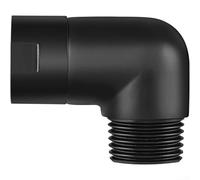 Prolunga adattatore a gomito a 90 gradi per soffione doccia con filettatura NPT maschio e femmina da 1/2", struttura in ottone pesante per un uso duraturo con componenti doccia standard