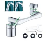 Prolunga Aeratore Rompigetto Rubinetto One Pcs di Prolunga Multifunzionale Girevole a 1440 Gradi,2 Modalità Acqua Regolabile, Applica a Rubinetti Filettati M20 M22 M24 per Cucina e Bagno