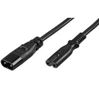 Cavo di alimentazione prolunga Goobay C7/C8 2 m Nero