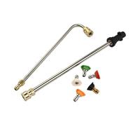 Prolunga angolare per idropulitrice con 5 ugelli a spruzzo, in acciaio inox, 74 cm, attacco lancia per la pulizia di grondaie e tetti, compatibile con i modelli Karcher K2-K7