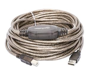 Prolunga Attiva USB-A USB-B Hi-Speed USB 2.0 11m - Manhattan ICOC U-AB-110-U2