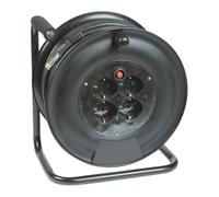 Prolunga Avvolgibile Fanton 4 Prese 2P+T 16A E 1 Schuko 25m 14611