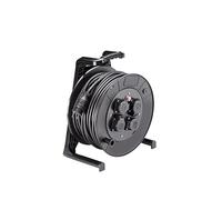 PROLUNGA BACHMANN Avvolgicavo 4 prese IP54, cavo 40 m, protezione bambini, interruttore on/off