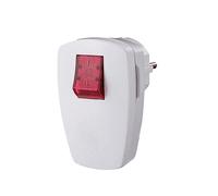 PROLUNGA BACHMANN Spina Schuko angolare con interruttore illuminato, modello 911.273