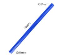 Simoni Racing M9B Manicotti Manitor Dritto in Silicone Rinforzato, Lunghezza 1 Mt Tubi siliconici per Motori, Diametro 51 mm, Blu