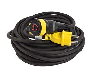 Prolunga cantiere 16 T con valvola IP44 Cavo HO7RN-F 3G2,5mm2, lunghezza 10 metri.