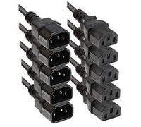 PROLUNGA CAVO ALIMENTAZIONE APPARECCHI A FREDDO COMPUTER 5 PEZZI 1.0M RICAMBIO C