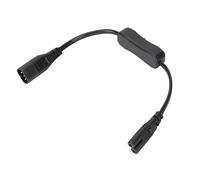 Prolunga Cavo da IEC320 C8 a IEC320 C7 con Interruttore, Cavo Passante per di Connettori Spina Dispositivo Prolunga Cavo di Alimentazione, per Altoparlanti Lampada Monitor