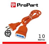 PROLUNGA CAVO ELETTRICO ITALIANA 10MT 16A ARANCIONE