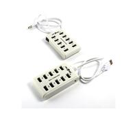 PROLUNGA CIABATTA HUB 10 PORTE USB 2.0 MULTIPRESA MOLTIPLICATORE 10 PORTE USB