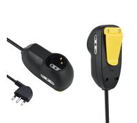 Electraline Multipresa 62057 - 3 posti (1 Schuko+2 bivalenti 10/16A), cavo 5m, spina 16A, nera