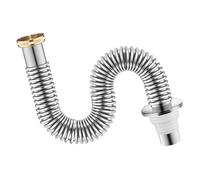 Prolunga del Tubo di Scarico, Sifone for lavandino in Acciaio Inox da 1/4" for Bagno, valvola di Scarico di Ricambio, Tubo Flessibile di Scarico, Tubo Flessibile di Scarico