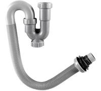 Prolunga del Tubo di Scarico, Tubo di Scarico a Forma di U for lavabo, lavandino, Scarico fognario, Tubo di Scarico Deodorante Retrattile, Parti for Vasca