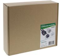 Prolunga di potenza con contatto di terra e presa angolata - nera - 15 m NEW