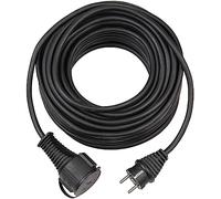 Prolunga Elettrica 10 Metri in Gomma per Uso Esterno BRENNENSTUHL, Prolunga Impermeabile Nera Schuko con Protezione IP44, Cavo H05RR-F 3G15, Nera