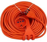 Prolunga Elettrica 10 Metri, Sezione Cavo 3X1.5mm², Spina Italiana 16A, Presa Multistandard Bipasso Schuko 10/16A, Max 3500W 250V, Supporto Avvolgicavi Incluso (10 Metri)