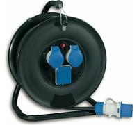 Avvolgicavo elettrico da cantiere universale 3 prese mt.30 - mt.30 14622-fk 1 pe
