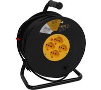 Prolunga Elettrica 50 metri Avvolgibile 4 prese Schuko 10/16A Globex OXP-19GI