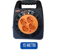 prolunga elettrica con avvolgicavo elettrico 5 10 15 metri con avvolgitore