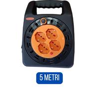 prolunga elettrica con avvolgicavo elettrico 5 10 15 metri con avvolgitore