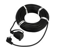 Prolunga Elettrica da Esterno 25 m IP44, 3×1,5 mm² Nero - Cavo di Alimentazione Schuko 2000 W con Messa a Terra - Prolunga da Giardino, Officina e Cantiere - Horoz Electric