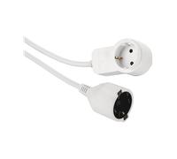 Hama - Prolunga con spina Schuko passante, presa Schuko, 3 mt, bianco