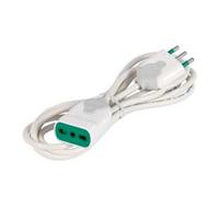 Prolunga Elettrica Lineare Bipasso Bianca 5 m 3 x MMQ.1,5 Fanton