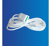 PROLUNGA ELETTRICA LINERARE 3 METRI CAVO CORRENTE CON SPINA 10A 0,75MM BIANCA