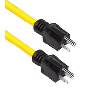 Prolunga Elettrica Per Esterno- 60x2x1 Cm Maschio Cavo Prolunga Esterni | Cavo Prolungaa Per Uso Pesante | Maschio-Maschio 5-15P Ritardante Di Fiamma Per Cucina Soggiorno Cantiere