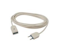 POLY POOL - PP0377.1S Prolunga Elettrica Bianca 250V Cavo Elettrico Estensibile 5 Metri - Spina Elettrica Italiana 10A 2P - Presa Elettrica Italiana 10A 2P - Prolunga 5 Metri Bianca 100% Made in Italy